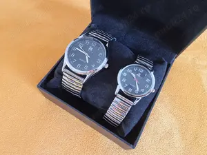 Set 2 ceasuri de mana pentru dama si barbat, ceas - imagine 2