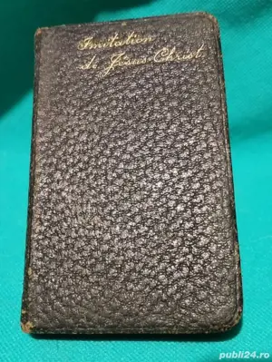 Carte de cult Imitation de Jesus Christ, anul 1887