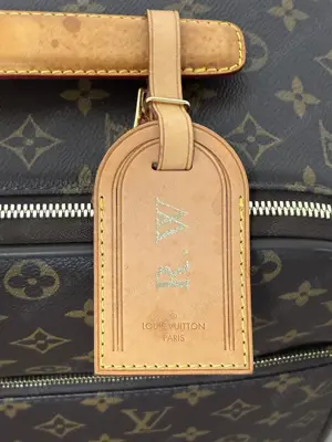 geanta de calatorie Louis Vuitton maro, originala - imagine 4