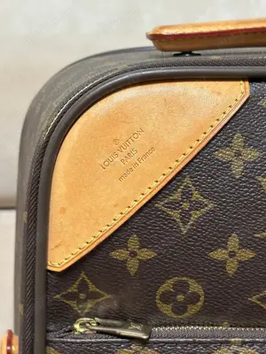 geanta de calatorie Louis Vuitton maro, originala - imagine 3