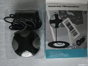 handsfree bluetooth FM transmitter cu USB pt auto