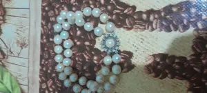 Vând bijuterie din perle naturale cu diamante naturale 