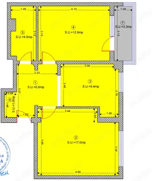 Vând apartament 2 camere 