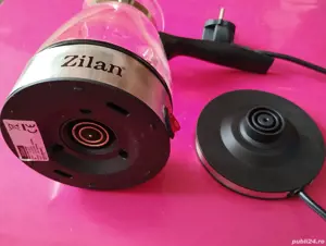 Ibric electric, inox si sticla, nou - imagine 4