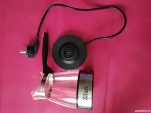 Ibric electric, inox si sticla, nou - imagine 5