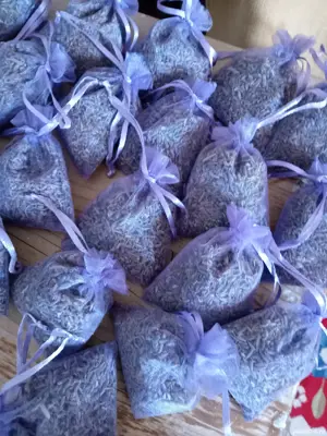 Lavanda  saculeți de floare scuturata. 