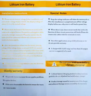 Baterie moto 20L-BSL LiFePO4 12.8V 12Ah Curent Pornire 680Ah 175x87x155mm - imagine 6