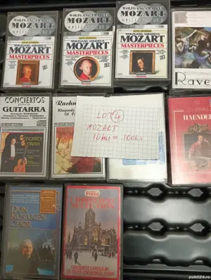 Lot 4 casete audio ,,Mozart,, lot de 10casete