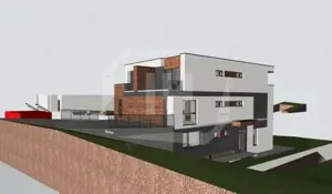 Casa cu arhitectura moderna, 5 camere, 463 mp teren