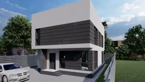 Casă noua P+1 Otopeni Central, 136 mp, 3 dormitoare, curte, parcare, incalzire in pardoseala - imagine 2