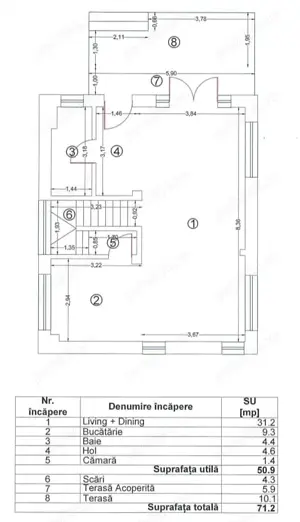 Casă noua P+1 Otopeni Central, 136 mp, 3 dormitoare, curte, parcare, incalzire in pardoseala - imagine 9