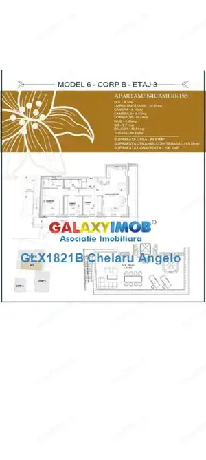 Unirii 4 camere + Terasa 216 mp, etj 3 3 in complex rezidential 2025 - imagine 11