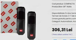 fotocelule BFT 24 v Automatizari porti - imagine 3