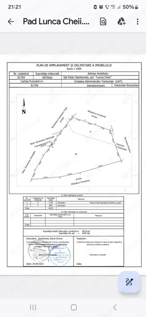 Teren vanzare ideal oentru construit