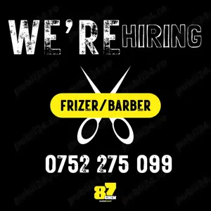 Angajam frizeri barberi Barbershop nou, modern - in Popesti Leordeni