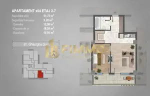 Apartament 2 cam | Bloc nou | Burdujeni Gheorghe Doja | ID: 1304 - imagine 3