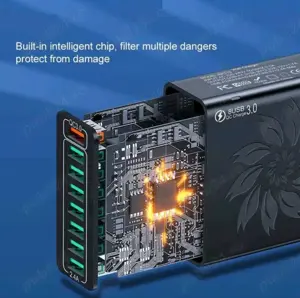 Incarcator Rapid Priza 7+1 Sloturi USB - imagine 4