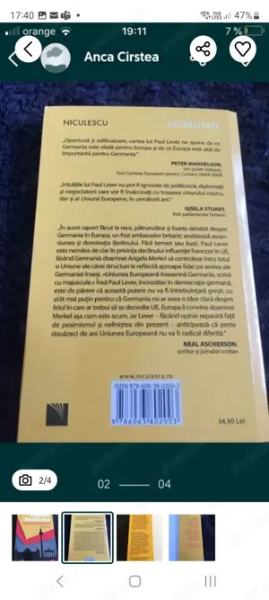 roman Reguluile Berlinului, Europa si calea germana de Paul Lever - imagine 2