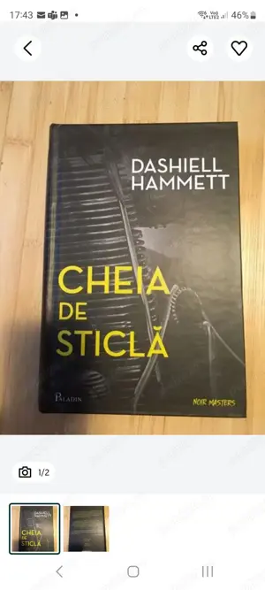 roman Cheia de sticla de Dashiell Hammett