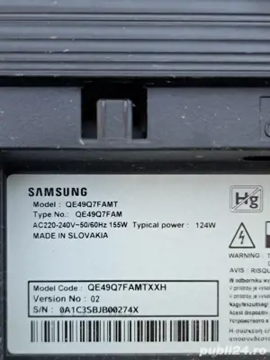 QE49Q7FAMT led smart sams piese 