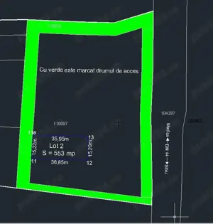  Teren de vânzare Sura Mare, acces din DN14 in drum privat, Zona Dumbrava - imagine 3