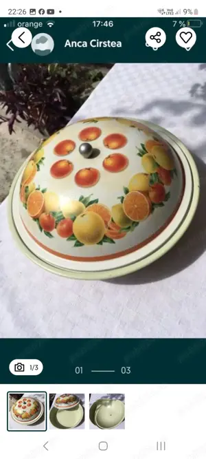 cutie de metal pentru depozitare transport tort sau prajituri