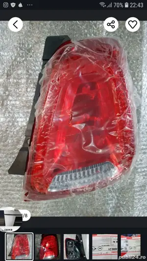 Tripla, lampa spate Magneti Marelli Fiat 500 si discuri frana Fiat de Brembo