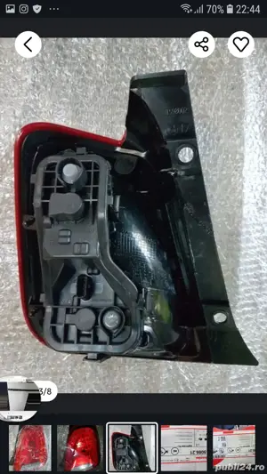 Tripla, lampa spate Magneti Marelli Fiat 500 si discuri frana Fiat de Brembo - imagine 2