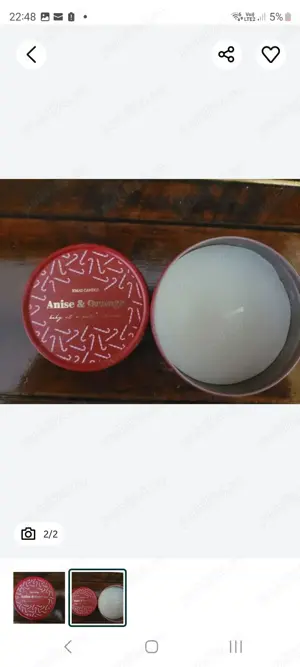 lumanare festiva cu anason si portocala - imagine 2