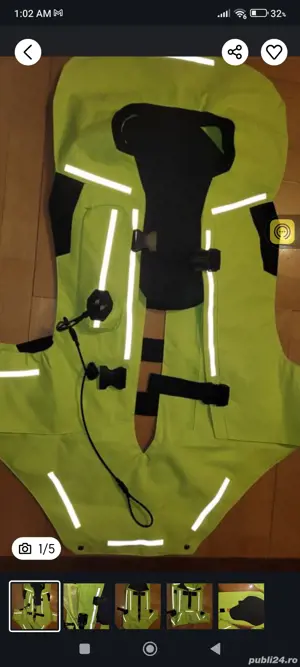 vesta airbag, parasailing, protecție accident,siguranta rutiera - imagine 4