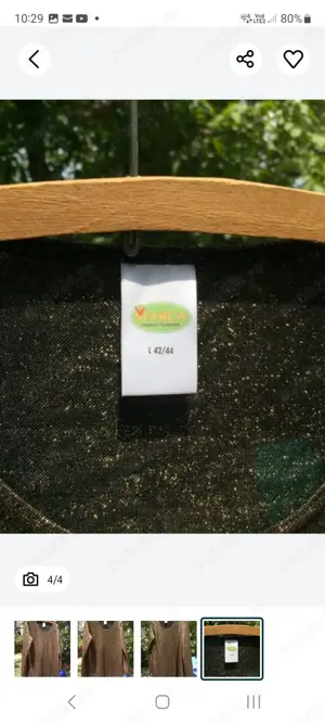 bluza eleganta cu sclipici lame - imagine 3