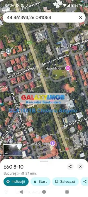 Kiseleff teren 2610 mp, deschidere 30 ml ,CUT 2,5, POT 40%