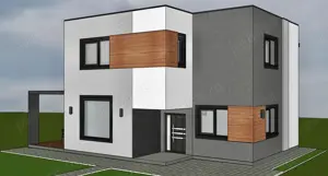 Constructie noua proiect modern finisata complet Sat Costi utilitati