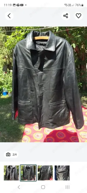 geaca de piele barbateasca - imagine 2