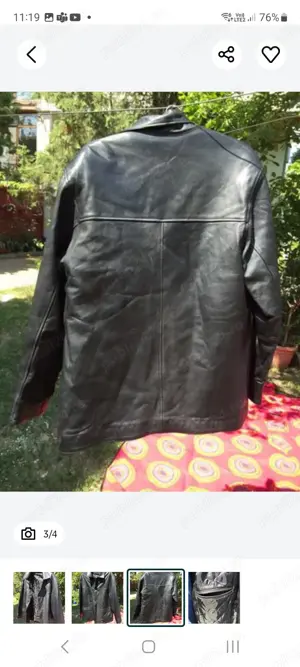 geaca de piele barbateasca - imagine 3