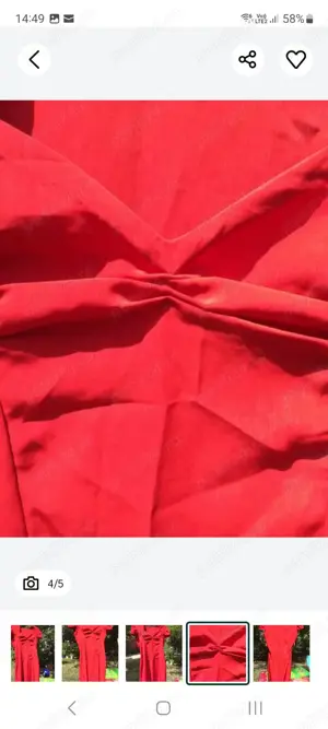 rochie rosie vintage - imagine 5