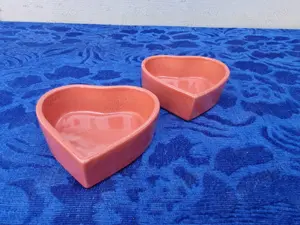 Bol ceramic inima, 12x12x3cm, set decorativ pentru acasa sau magazin