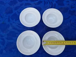 Set Mic Dejun 4 Farfurii gem, ceramica, 10 cm, Simplicity - imagine 4