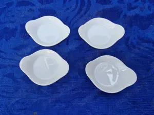  Set Mic Dejun 4 Farfurii unt, ceramica, 10 cm, Simplicity - imagine 2