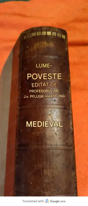Carte din 1909  in limba germana -  istoria universala - evul mediu