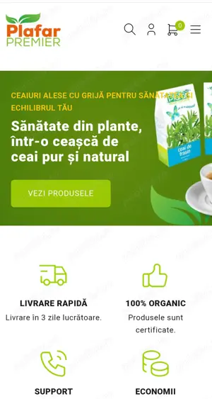 Vand magazin online de produse naturiste