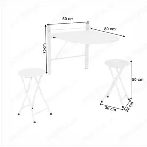 Set masa plianta cu 2 scaune - NOU
