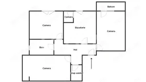 Apartament decomandat de vanzare 3 camere 2 bai Vasile Aaron