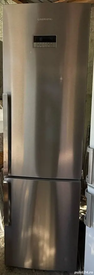 Combina frigorifica Grundig no frost, inox, A+, 400l - imagine 1