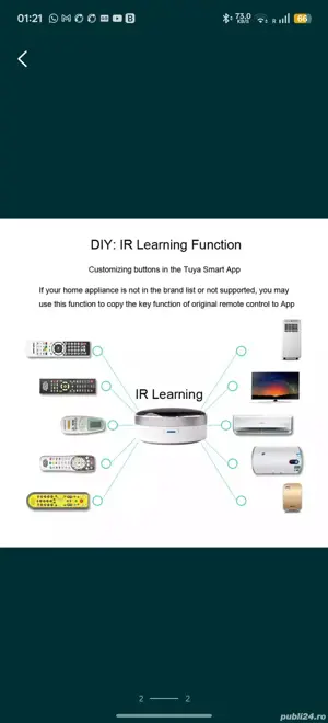 Telecomanda Wifi cu funcție de învățare telecomenzi infrarosu - imagine 2
