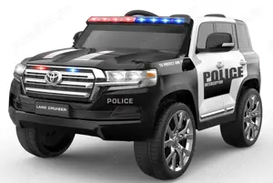 Masinuta electrica de politie, Toyota Land Cruiser 4x4, 12V  - imagine 2