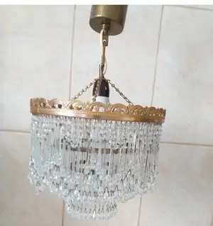 Lustra cristal pentru 1 bec - imagine 2