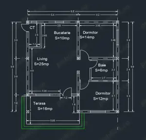 Casa plan parter Muntenii de Sus - 3 km de Vaslui