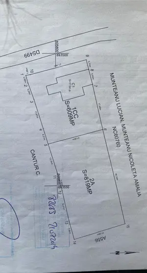 Vand teren + casa Sat Cauiesti Comuna Scheia Jud Iasi