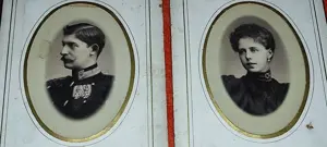 2 Fotografii- REGELE Ferdinand 1 - Regina Maria  - imagine 2